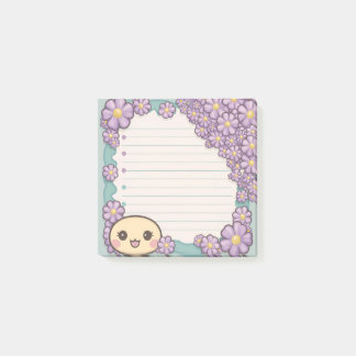 Customisable Sticky Note Template with Botanical 