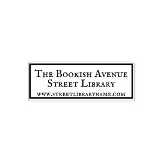 Customisable Street Library Book Self-inking Stamp
