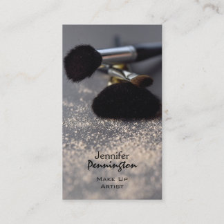 Customisable stylish make up artist business card