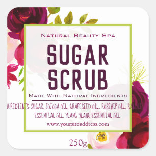 Customisable Sugar Scrub Label
