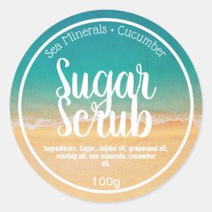 Customisable Sugar Scrub Label