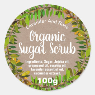 Customisable Sugar Scrub Label
