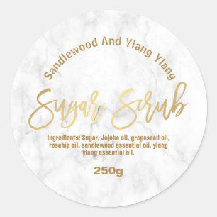 Customisable Sugar Scrub Label