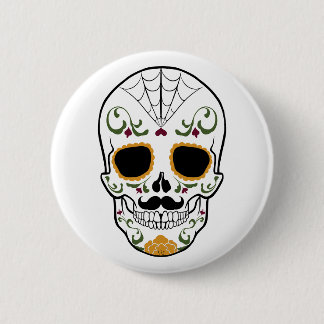 Customisable Sugar Skull 6 Cm Round Badge