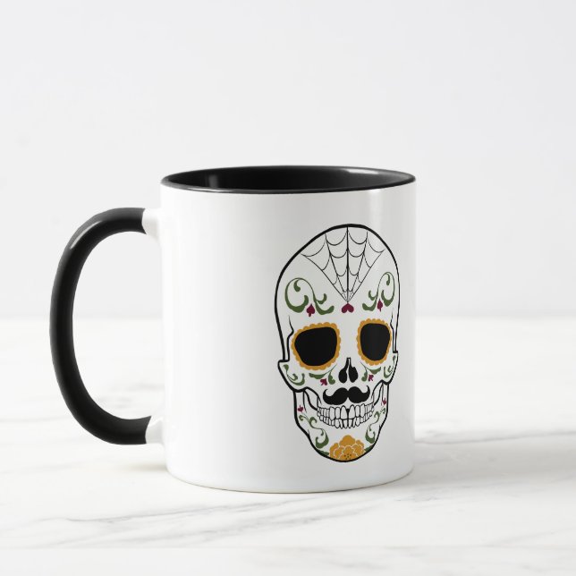 Customisable Sugar Skull Mug (Left)