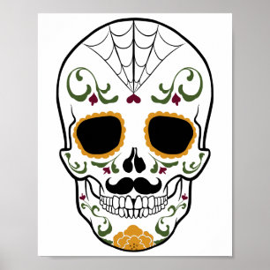 Customisable Sugar Skull Poster
