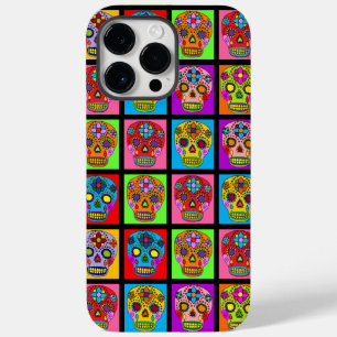 Customisable Sugar Skull Squares Case-Mate iPhone 14 Pro Max Case