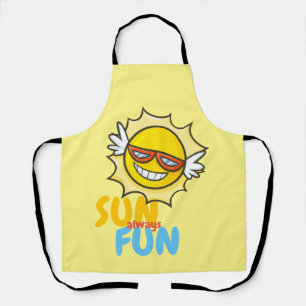 Customisable Sun always Fun Apron