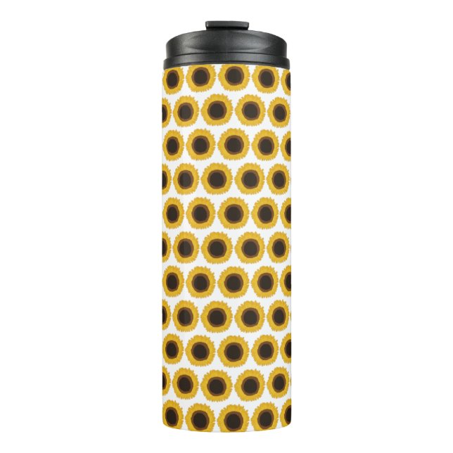Customisable Sunflowers Thermal Tumbler (Front)