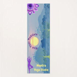 Customisable Sunrise Chakra Yoga Pose Mat