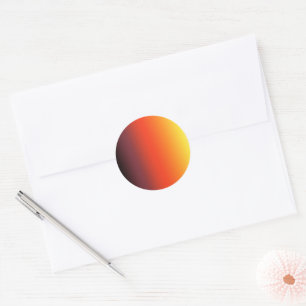 Customisable Sunset Gradient Sticker