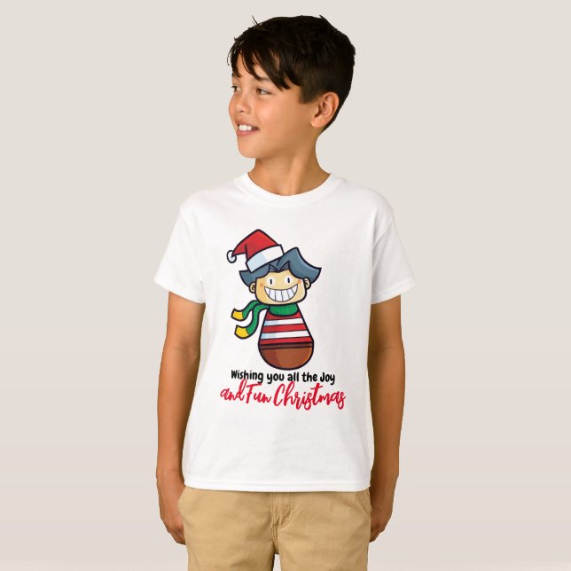 Customisable Sweet & Fun Christmas T-Shirt (Front Full)