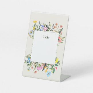 Customisable Table Number Placement Pedestal Sign