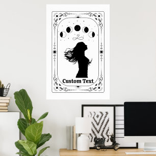 Customisable Tarot Feminist Magical Witchy Mystic Poster