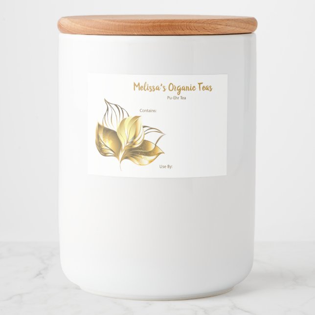 Customisable Tea and Tea Blend Food Labels (Front)
