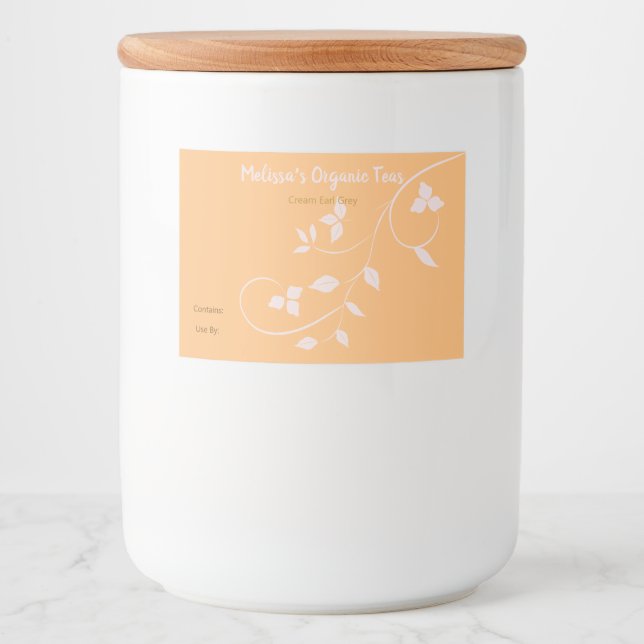 Customisable Tea and Tea Blend Food Labels (Front)