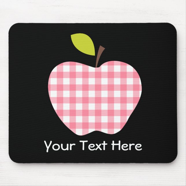 Customisable Teacher Apple Mouse Pad (Front)