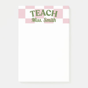 Customisable Teacher Post-it Notes