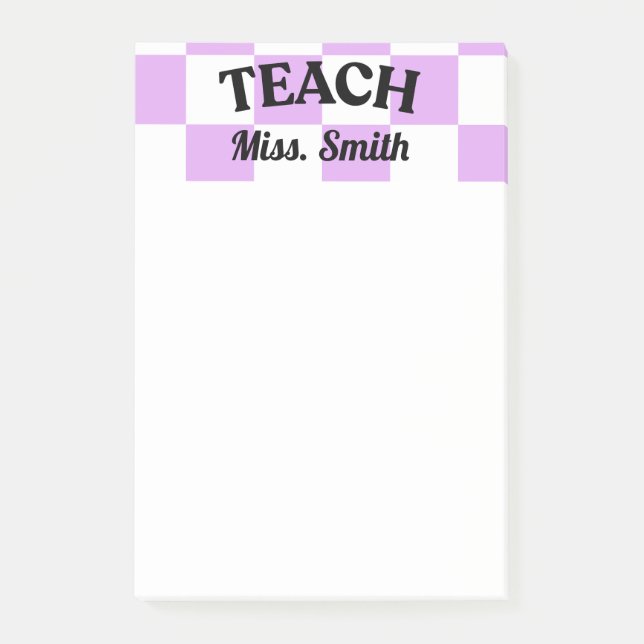 Customisable Teacher Post-it Notes (Front)