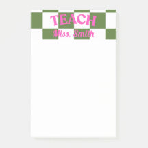 Customisable Teacher Post-it