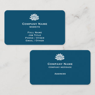 Customisable Teal Business Card