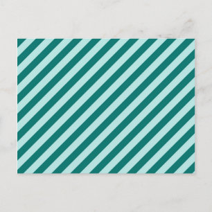 Customisable Teal Stripes Postcard