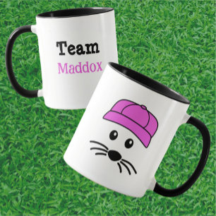 Customisable Team Little Mouse Baseball Player Mug