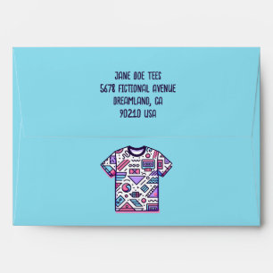 Customisable Tee Shirt Seller Shop Envelopes