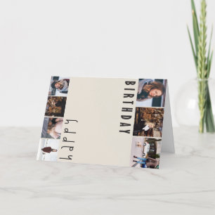 Customisable Template Birthday Card