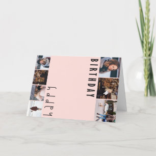 Customisable Template Birthday Card