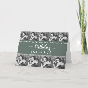 Customisable Template Birthday Card