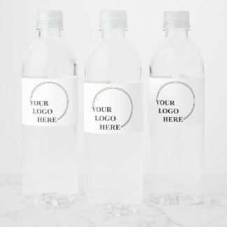 Customisable Template Create Your Own Gift Idea  Water Bottle Label