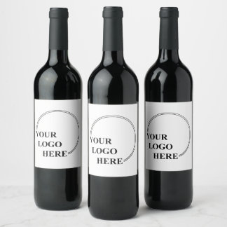Customisable Template Create Your Own Gift Idea  Wine Label