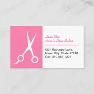 Customisable Template Hair Stylist Business Card