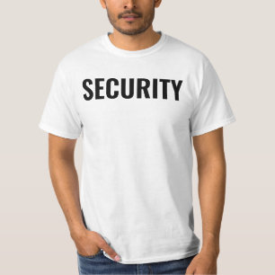 Customisable Template Mens Security Staff Value T-Shirt