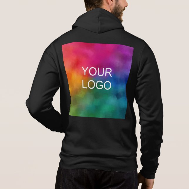 Customisable Template Upload Add Image Logo Hoodie (Back)