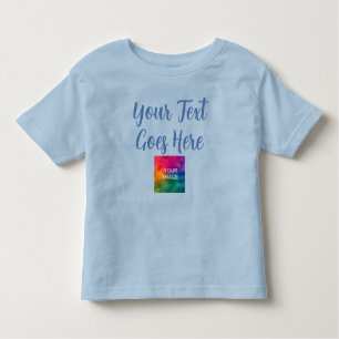 Customisable Template Upload Image Add Text Baby Toddler T-Shirt
