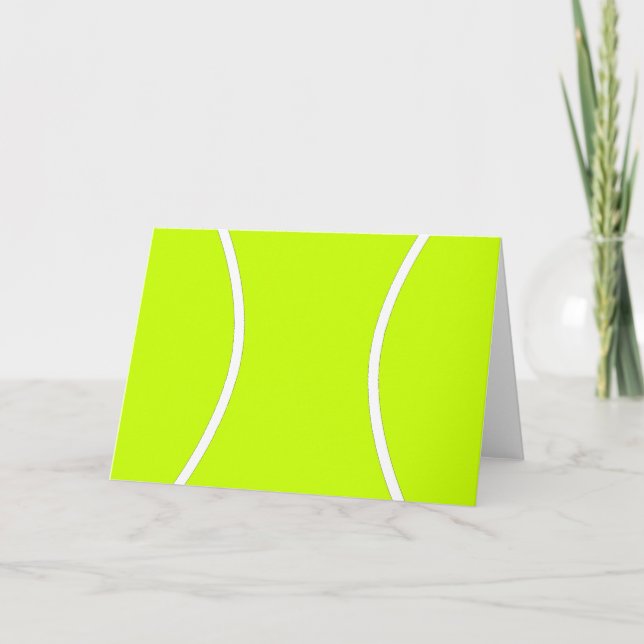 Customisable Tennis Ball Greeting Card (Front)