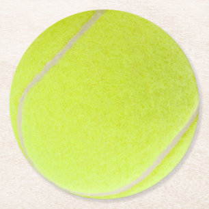 Customisable Tennis Ball Round Paper Coaster