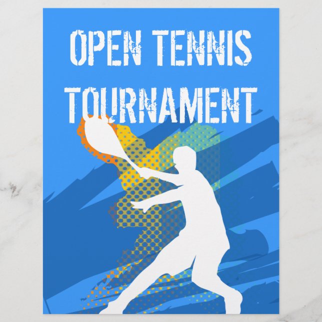 Customisable Tennis Flyer (Front)