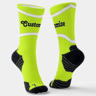Customisable Tennis Player or Team Name Sports Socks