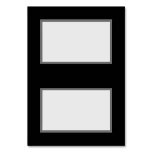 Customisable Tented Place Cards (Black)