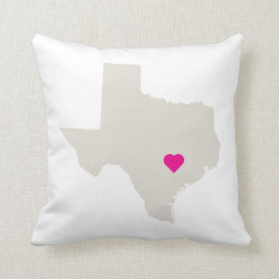 Customisable Texas State Love Reversible Pillow