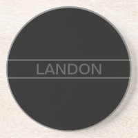 Customisable Text | Bold Modern Black & Dark Grey