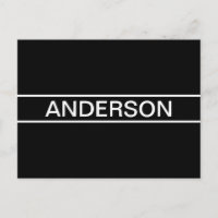 Customisable Text | Bold Modern Black & White