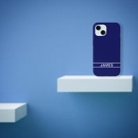 Customisable Text | Bold Modern Navy Blue & White