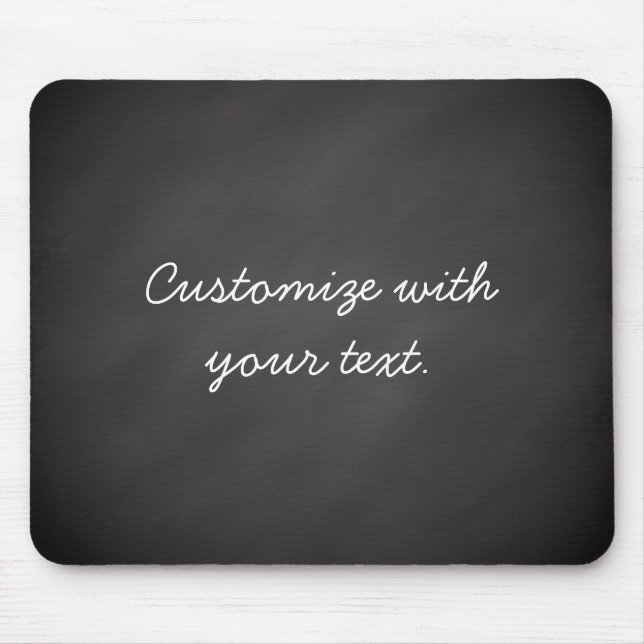 Customisable text chalkboard mouse pad (Front)