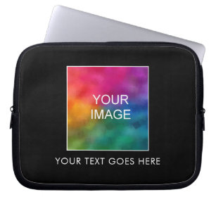 Customisable Text Image Design Colour Template Laptop Sleeve