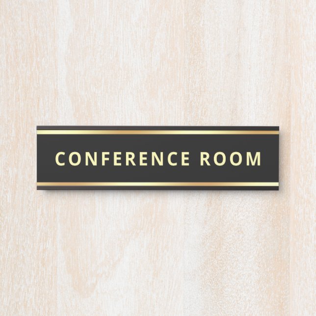 Customisable Text Template Conference Room Door Sign (Front)