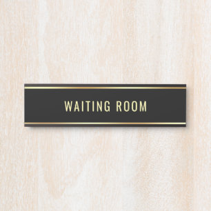 Customisable Text Template Waiting Room Door Sign